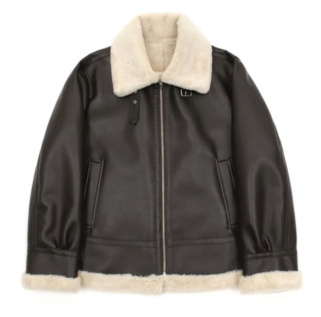 (XL) 스페로네 프리미엄 스탠다드 B3 무스탕 자켓 맨 (브라운) 상품이미지1