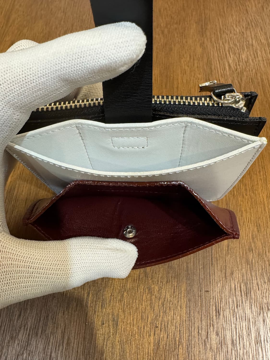 [OS] 토가 아카이브 레더 월렛 버건디  상품이미지5