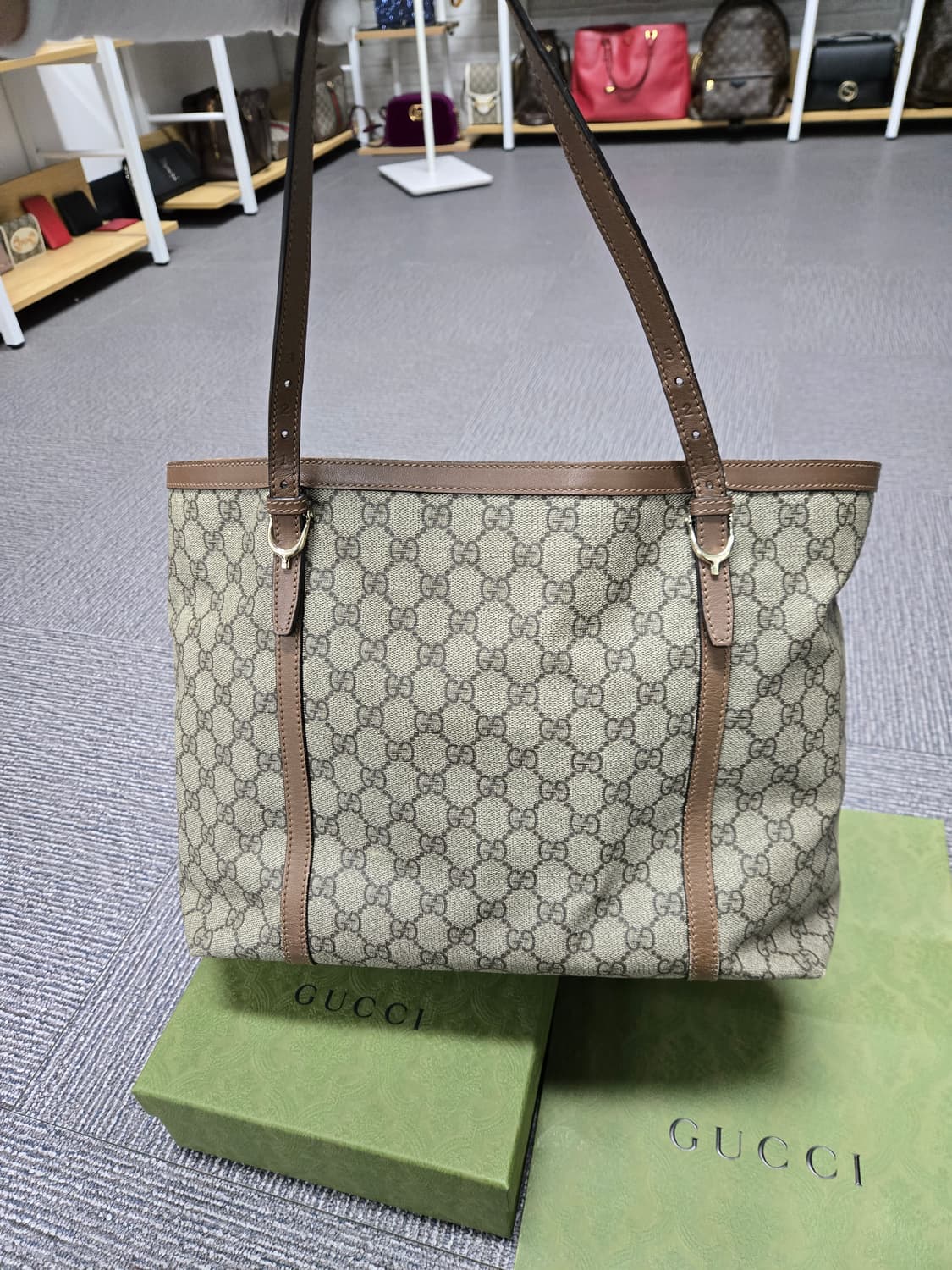 [특가][정품] 구찌 시그지처 숄더 토트백 상품이미지1