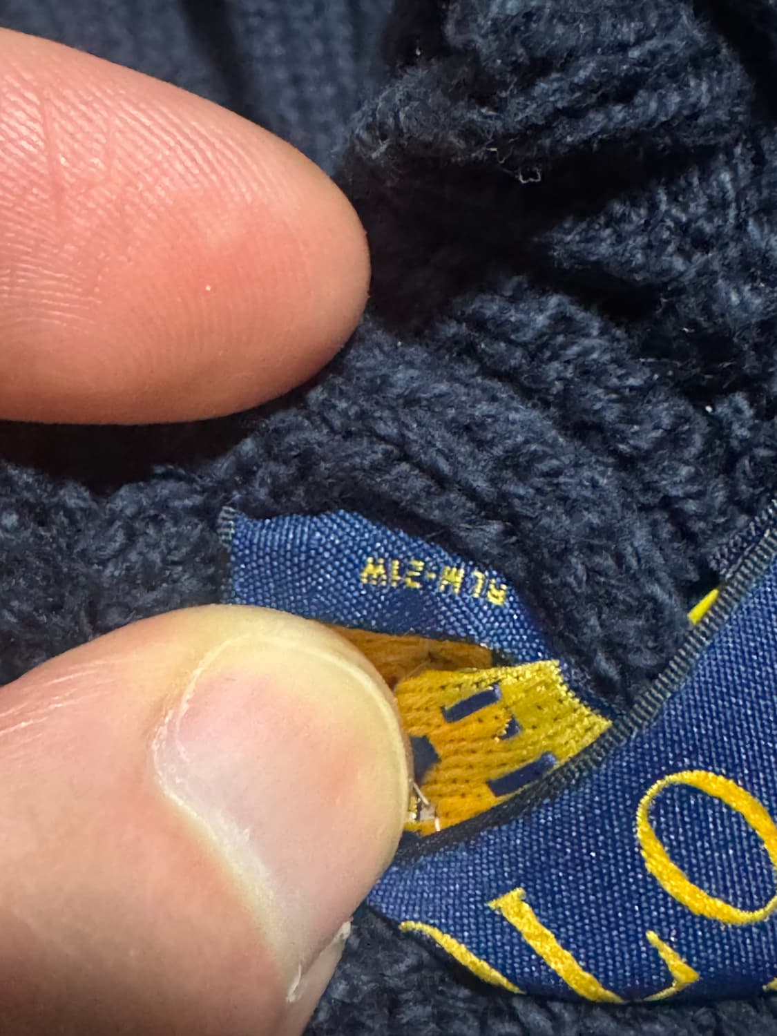 폴로 랄프로렌 꽈배기 니트 XL 네이비 상품이미지3