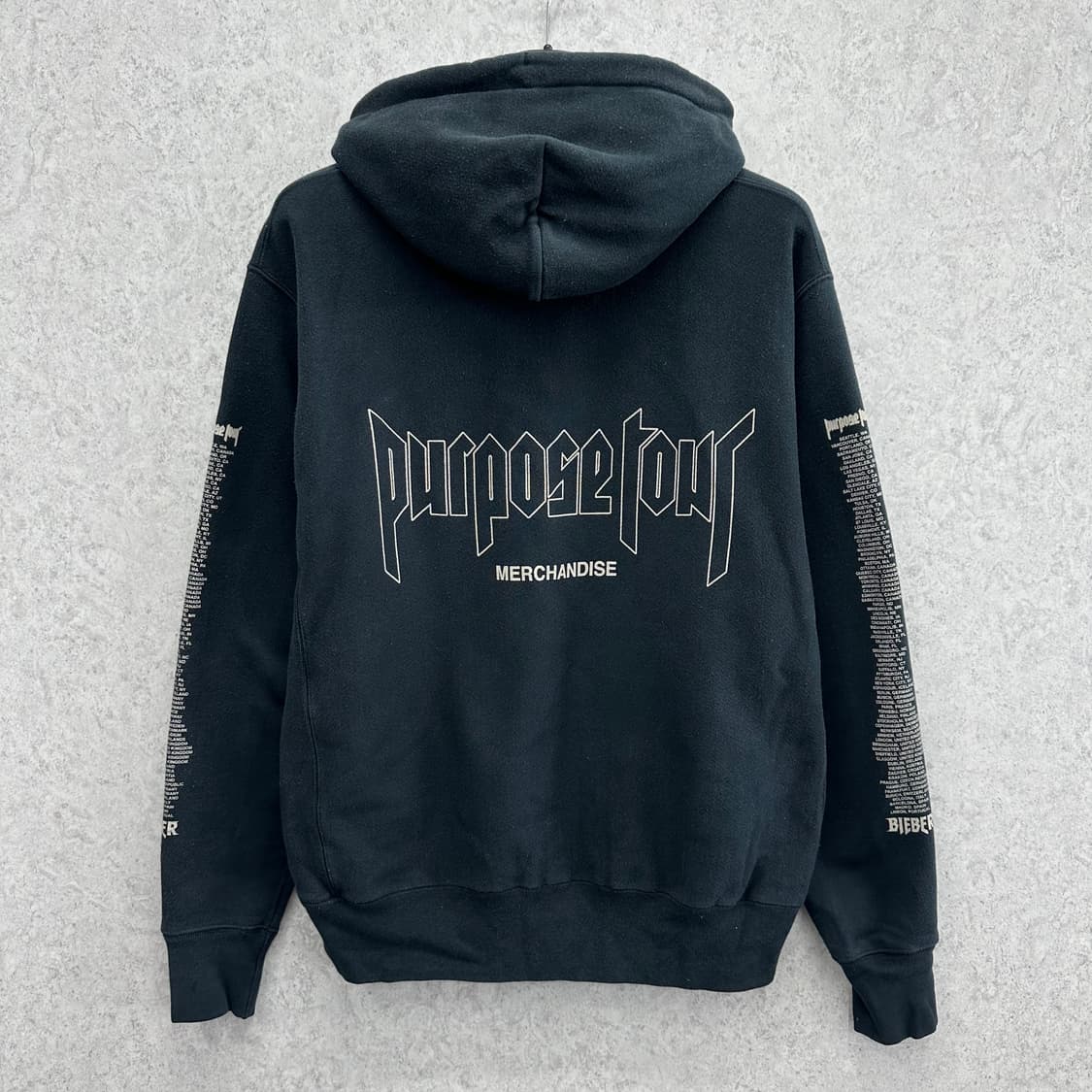 100 저스틴비버 퍼포즈 월드투어 남자 루즈핏 후드티 상품이미지2