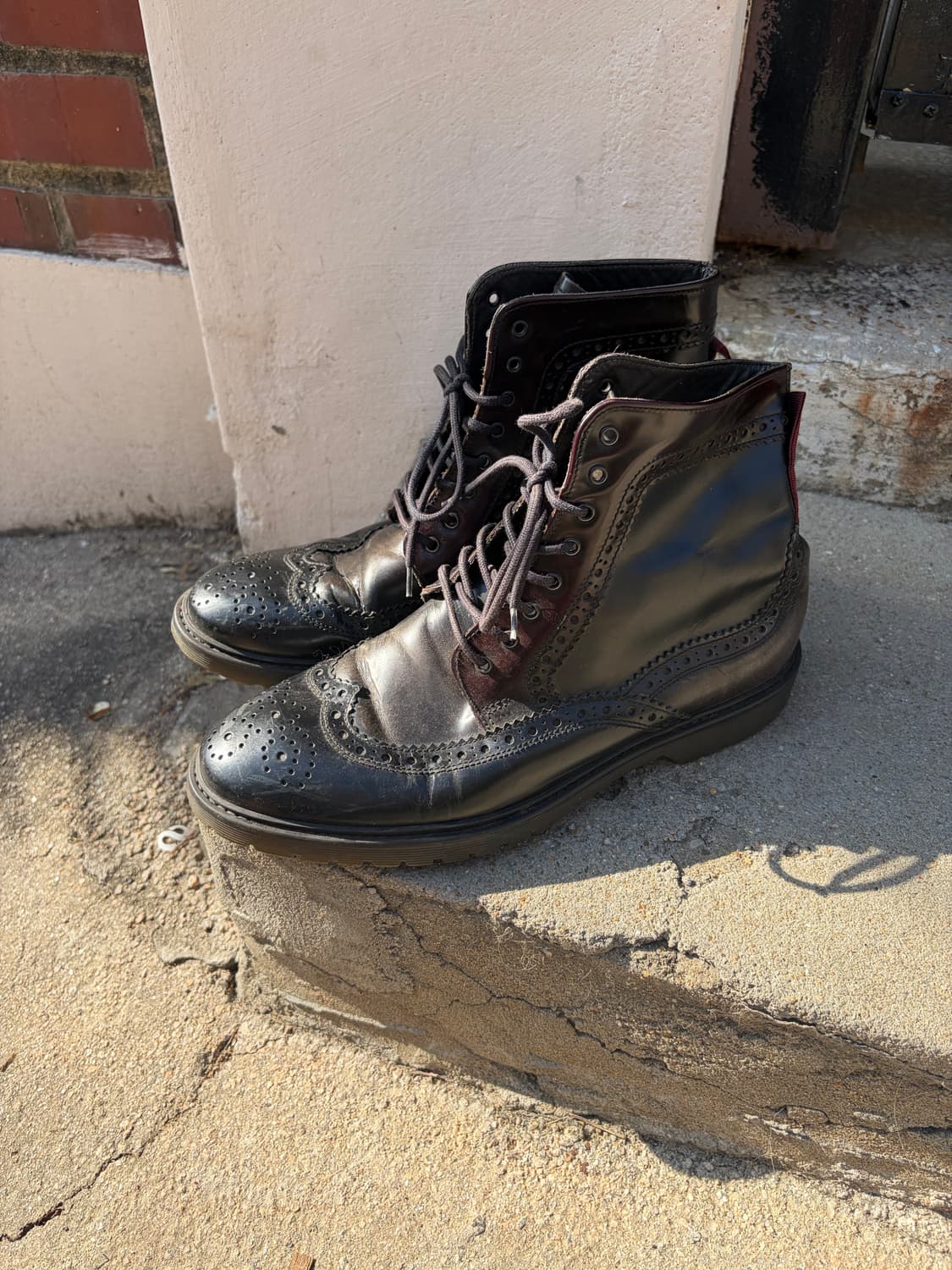 Giancarlo Morelli 윙팁 레더 부츠 260mm  상품이미지1