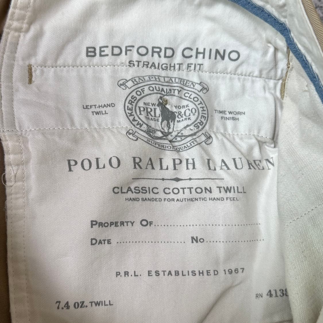 폴로 랄프로렌 베드포드 치노 팬츠 32 상품이미지7