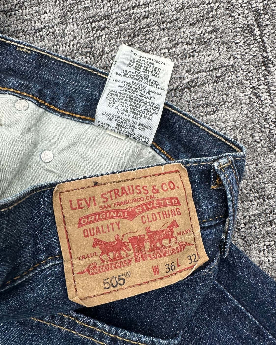 (허단46)00'S 리바이스 505 진청-M1203 상품이미지4