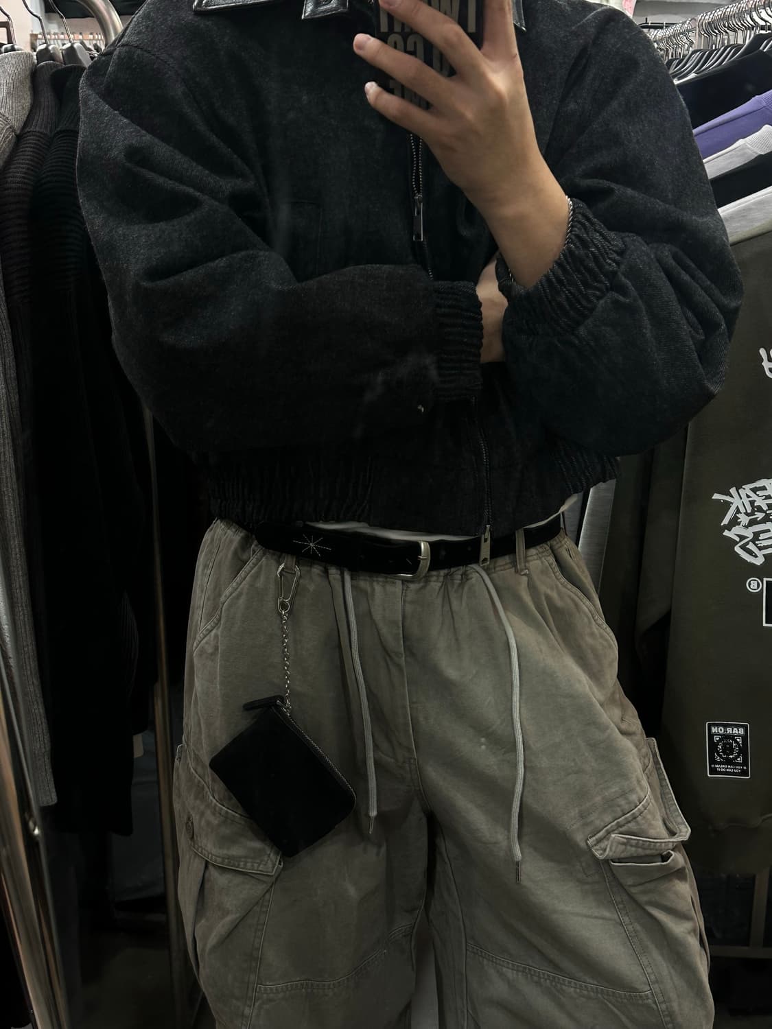 Wallet pouch- 지갑 파우치 키링 Bla 상품이미지6