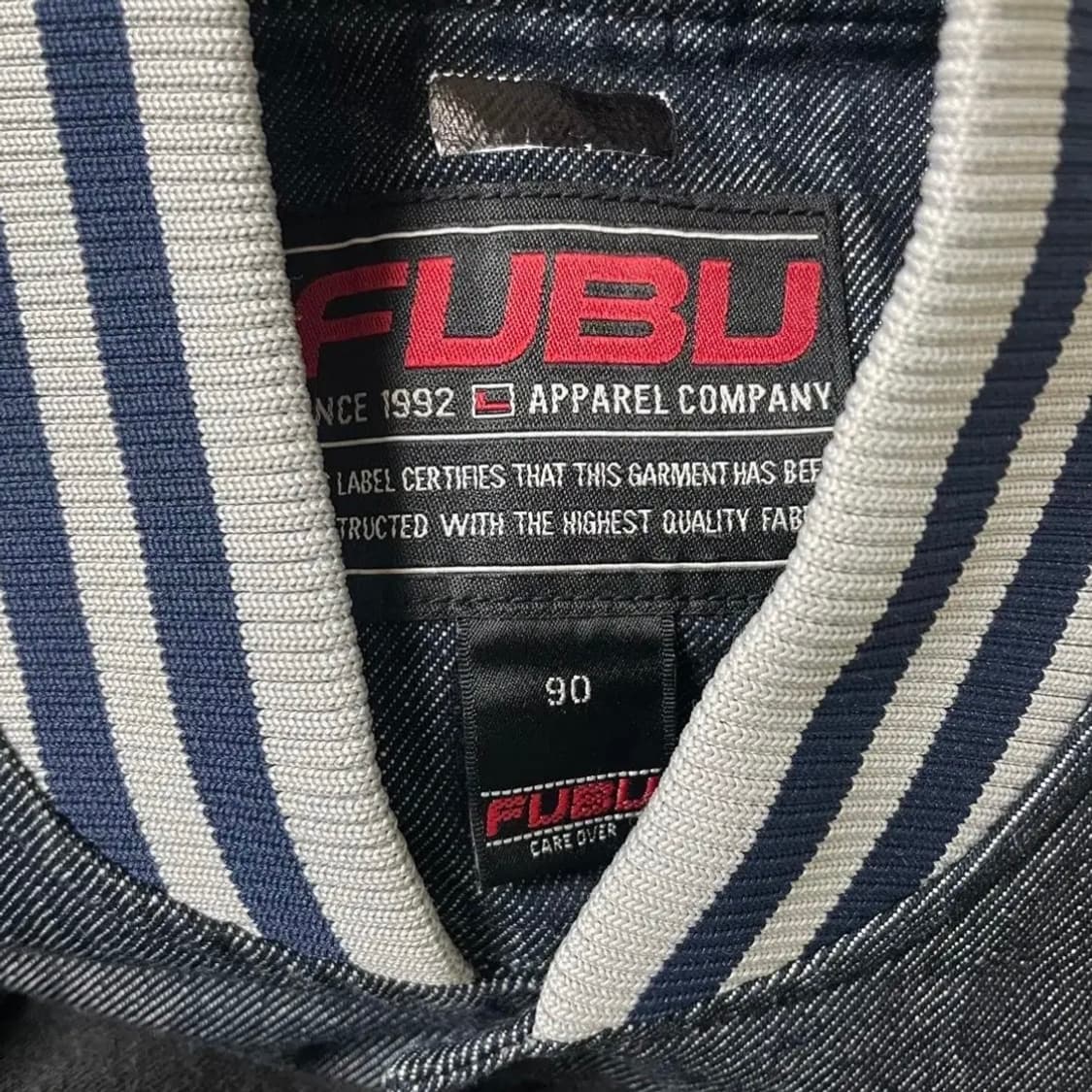 [FUBU] 푸부 데님 바시티 자켓 빈티지 상품이미지3