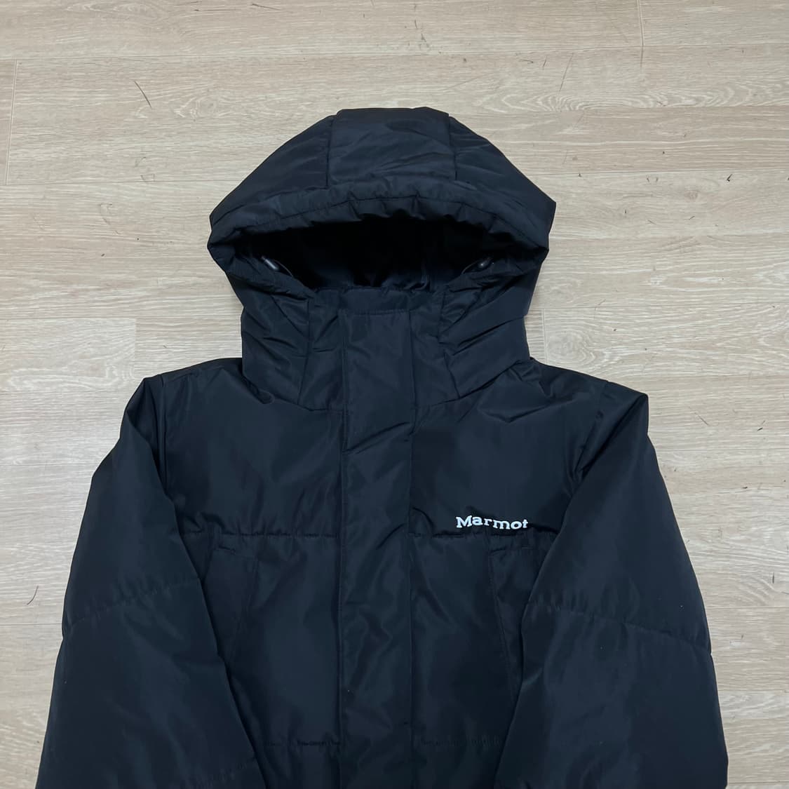 마모트 여성 기능성 아운도어 후드 롱패딩 점퍼 [블랙] XS/85 상품이미지2