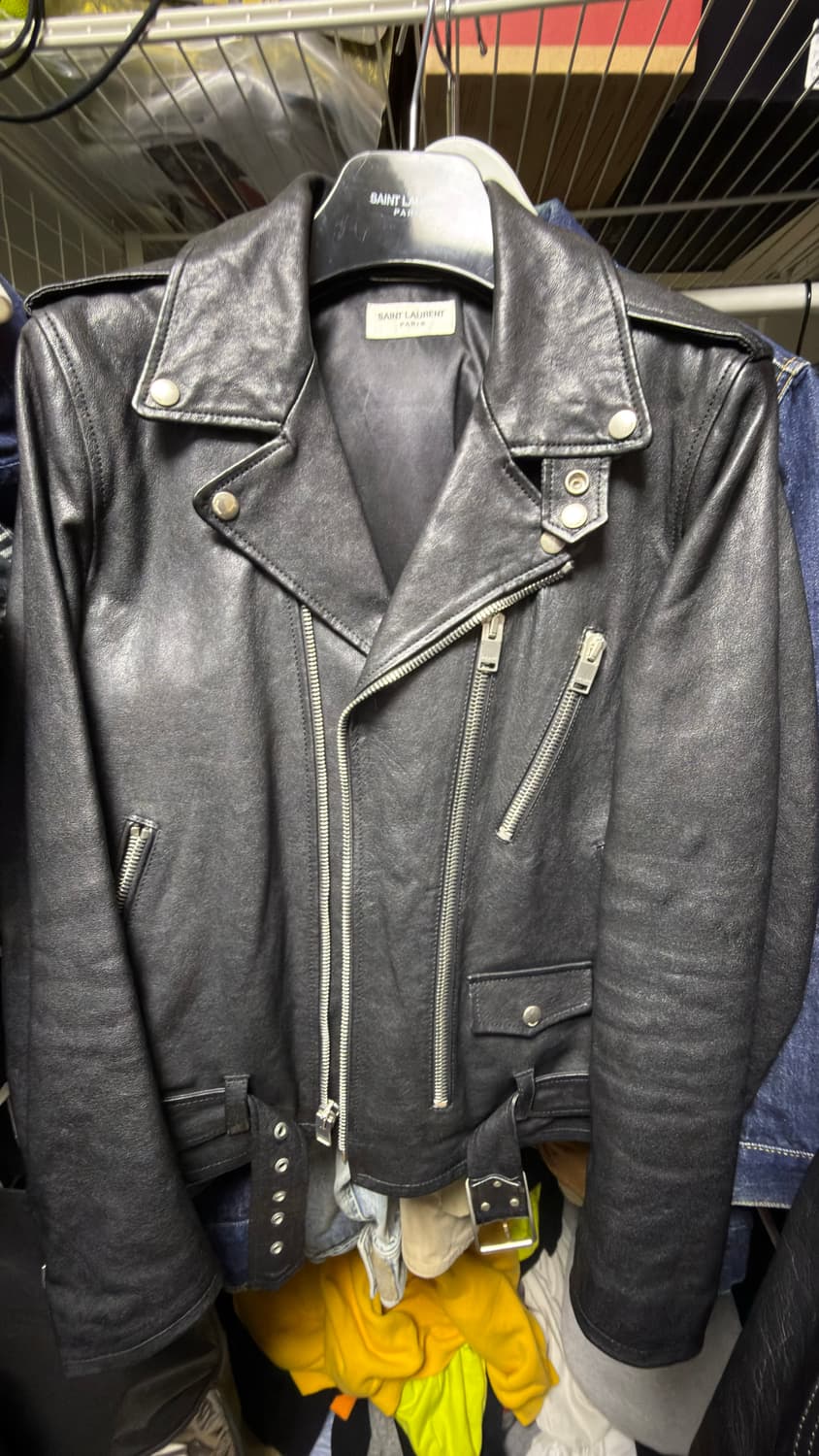 생로랑 L17 램스킨 러이더 자켓 상품이미지2
