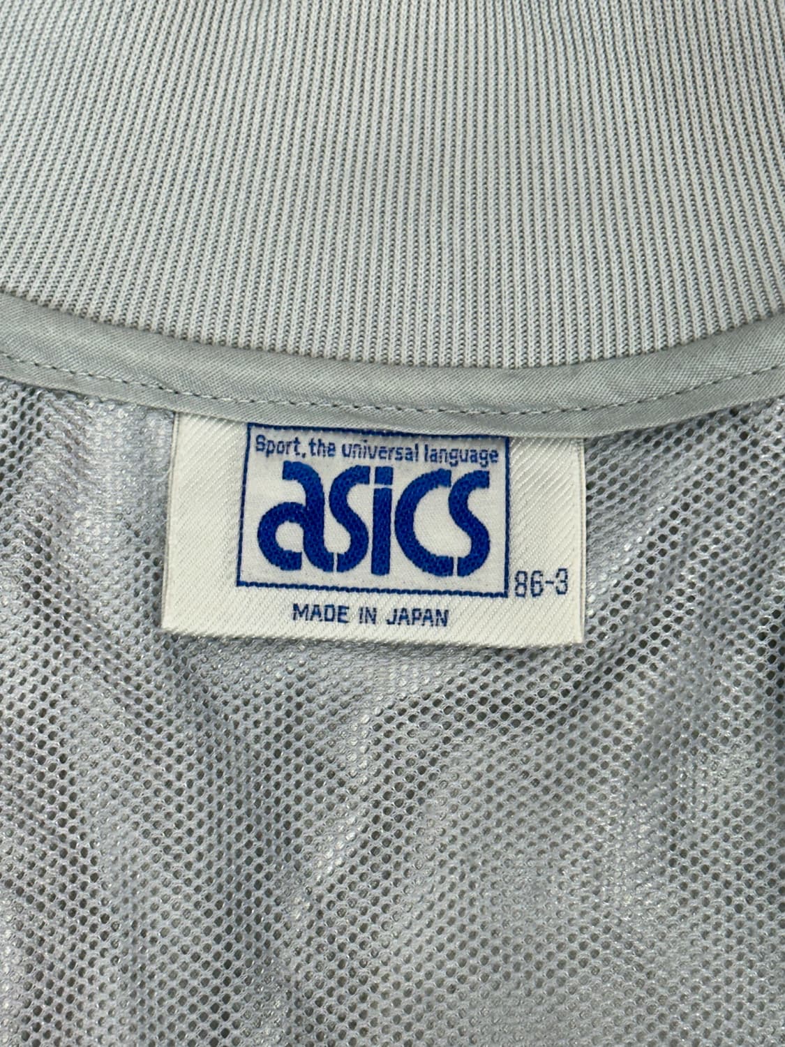 일본판 아식스 블루 그레이 윈드러너 바람막에 트랙 자켓  상품이미지7