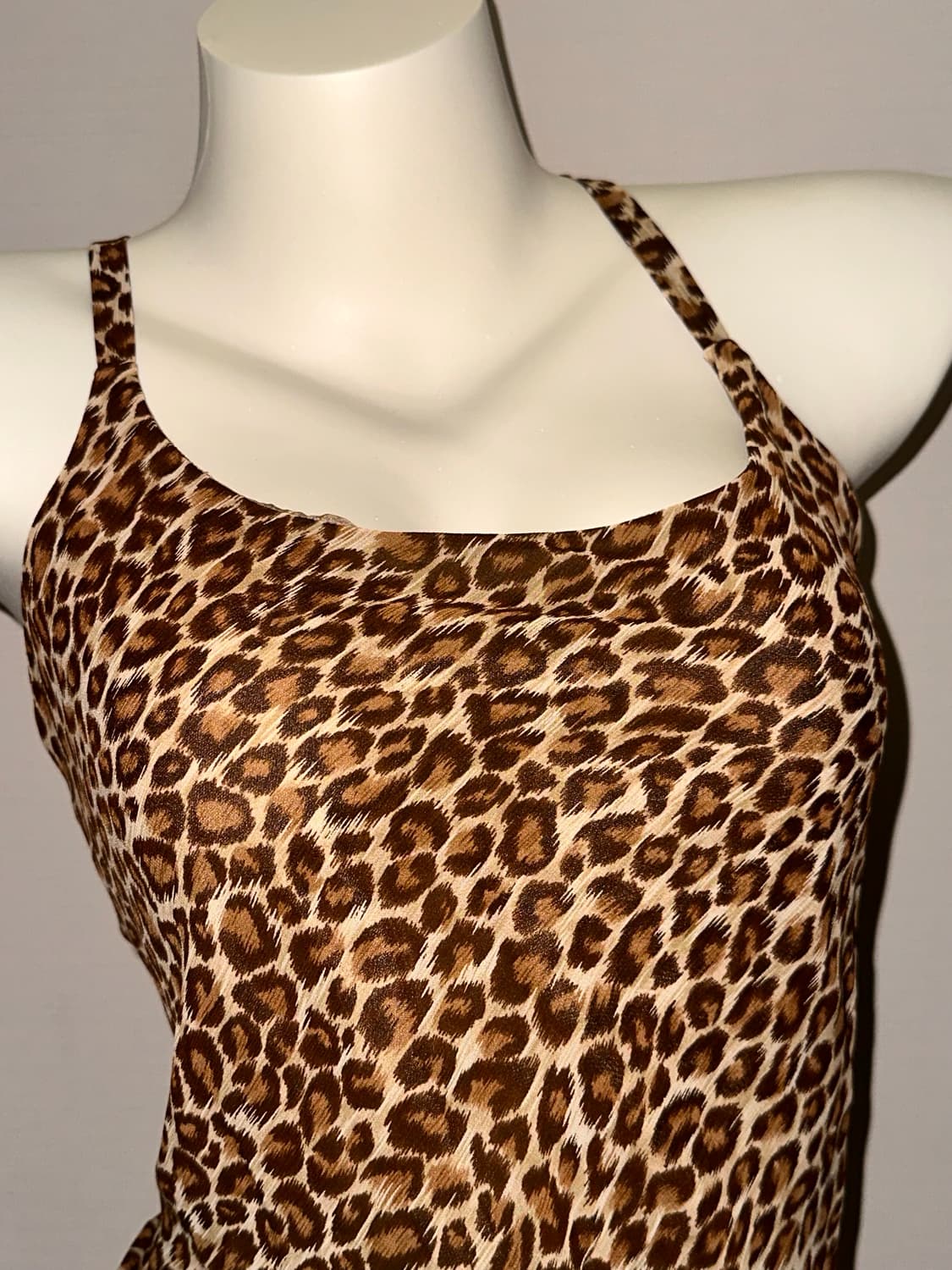 갸루 호피 빈피지 원피스 슬립 상품이미지6