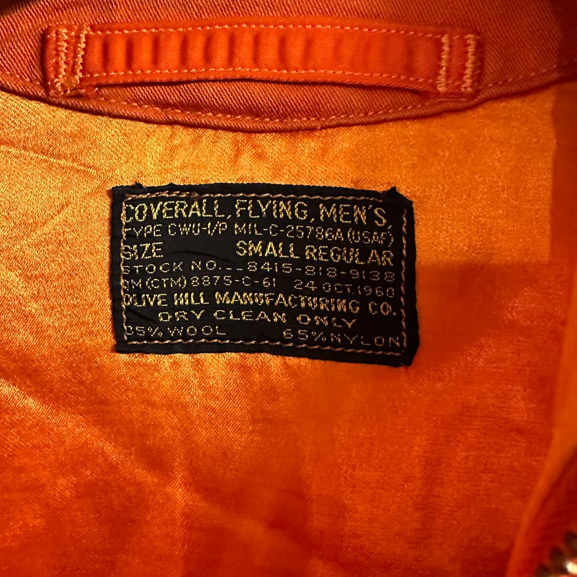 60S USAF CWU-1P 플라이트 수트 SR 상품이미지5