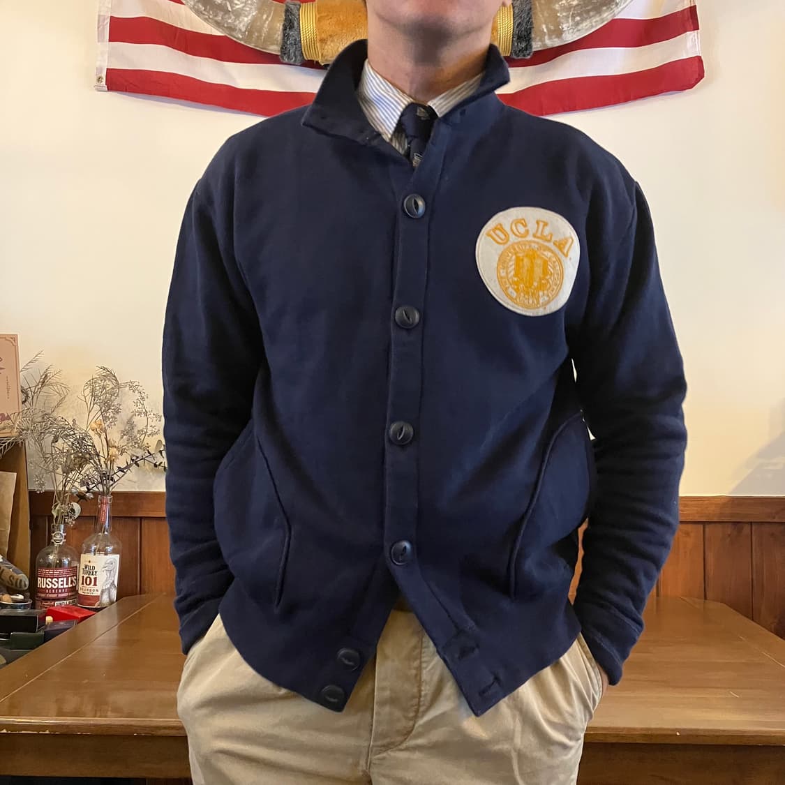 UCLA 심볼 패치 스웻자켓 L 상품이미지9