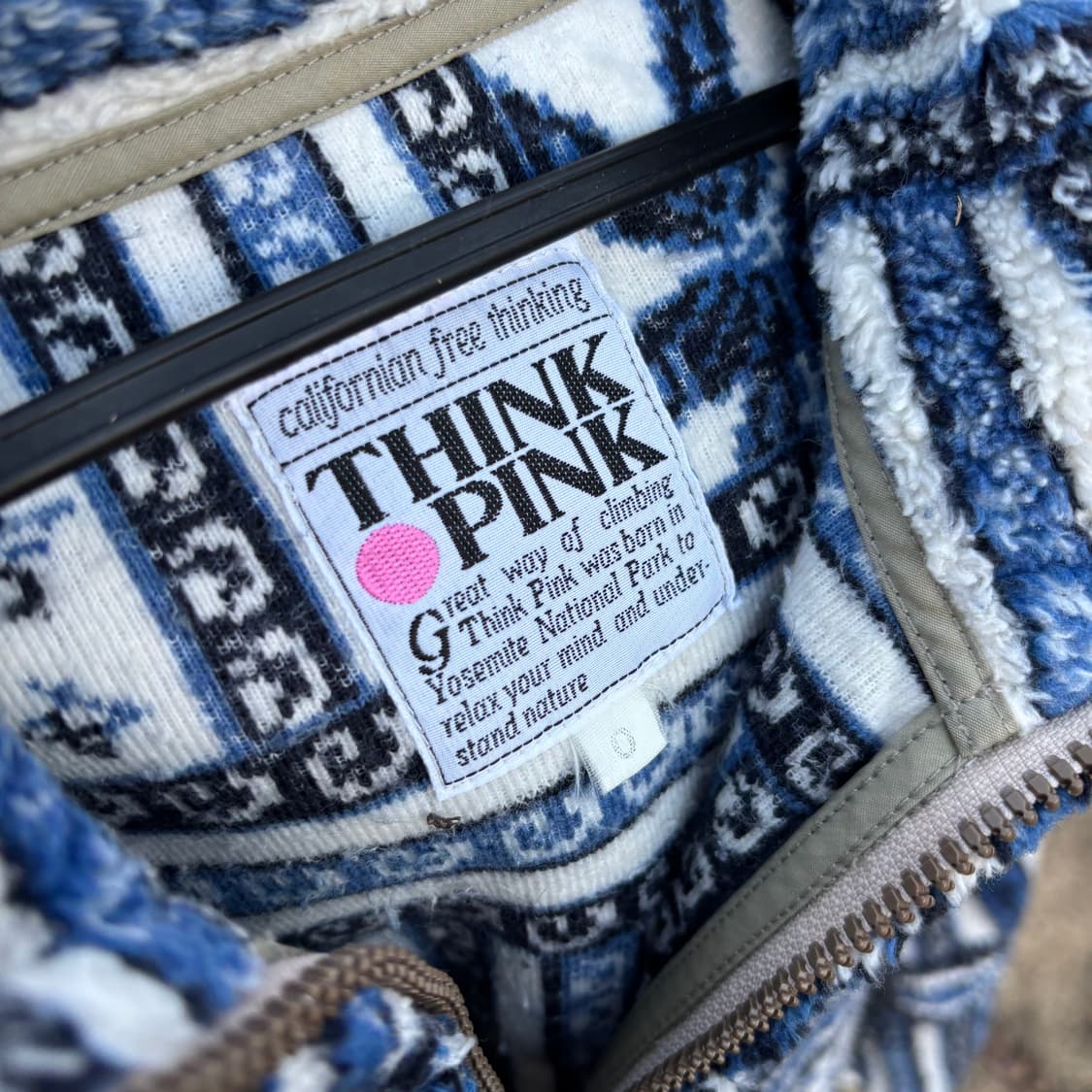 웨스턴디테일 패턴 후리스 상품이미지4