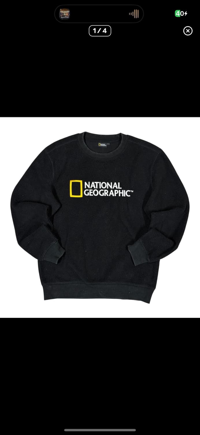  (바배) 내셔널 지오그래픽 플리스 맨투맨 상품이미지1