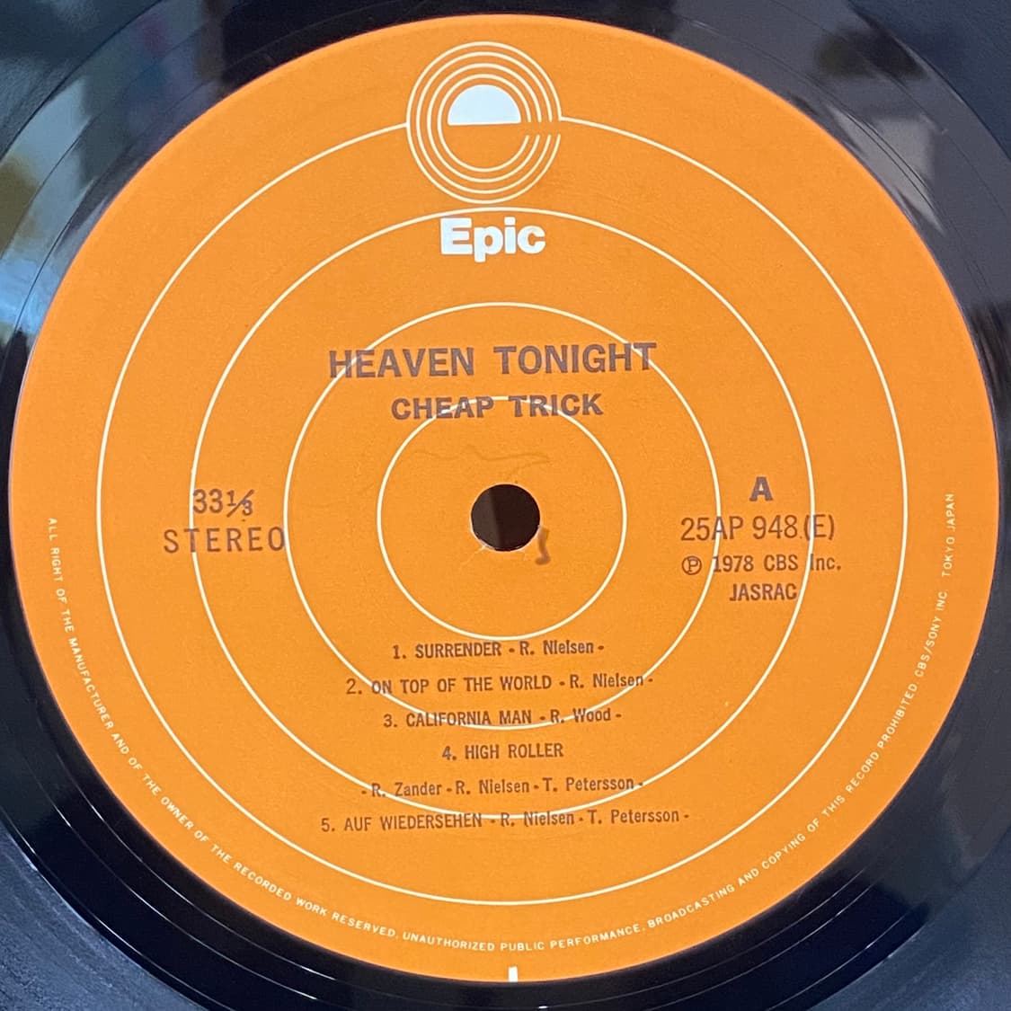 (LP) Cheap Trick - Heaven Tonight 상품이미지4