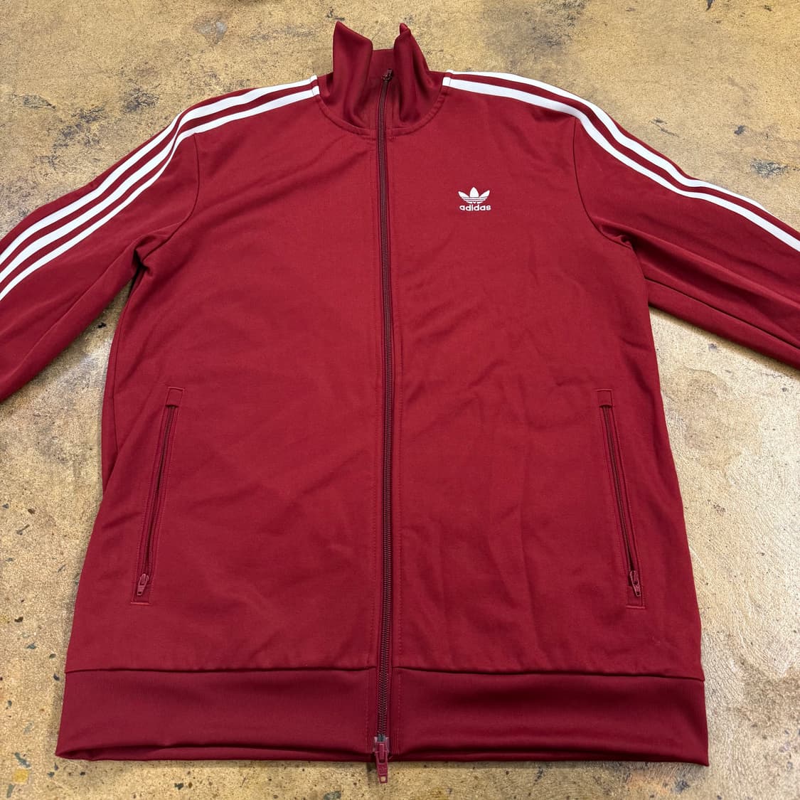 아디다스 버건디 투웨이 베켄바우어 져지 트랙탑 상품이미지3