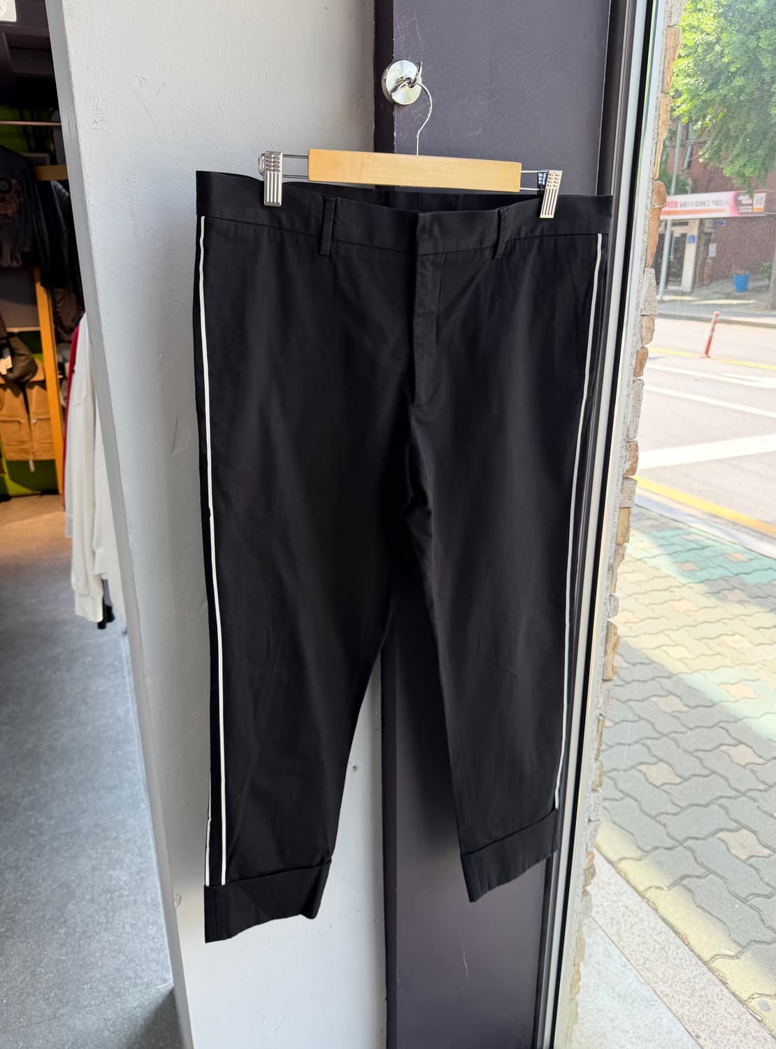 35~36/ 질샌더 사이드 라인 9부 롤업 팬츠 상품이미지2