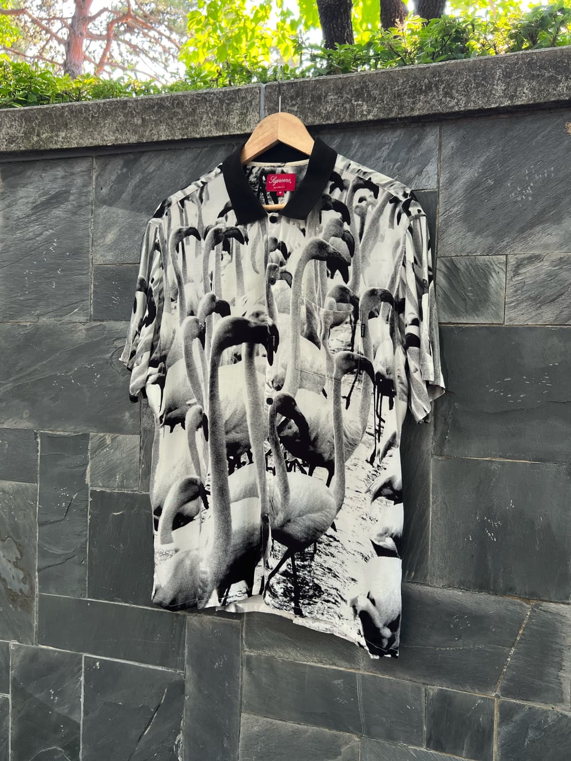 Supreme 14ss Flamingo Rayon Shirt 상품이미지1