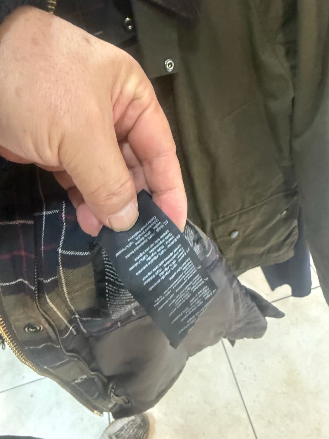 55-66 정품 바버 왁싱자켓 팝니다 상품이미지7