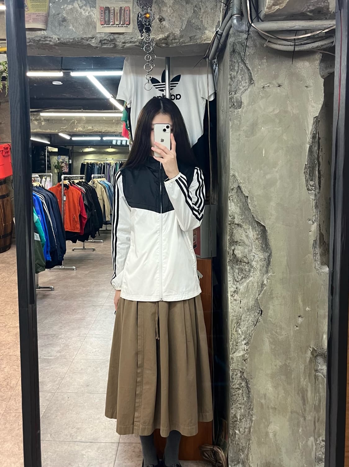 아디다스 후드 바람막이 화이트 M #csz2871 상품이미지2