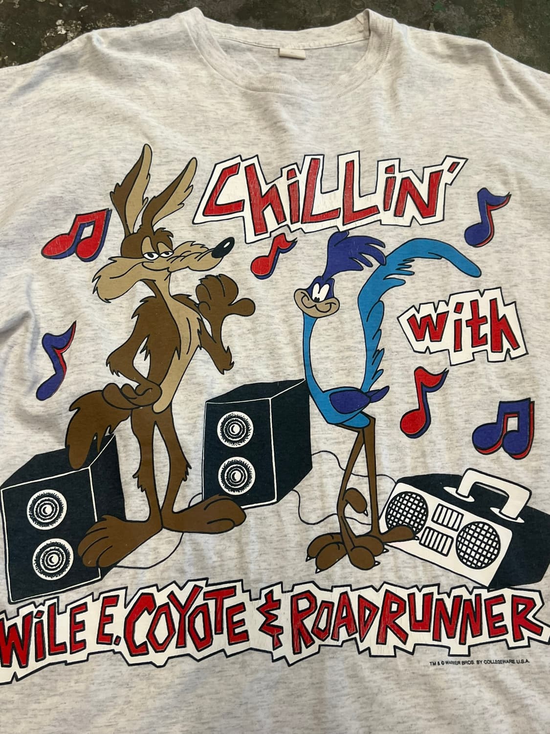 90's [2XL] 루니툰즈 코요테 로드러너 싱글스티치 티셔츠 상품이미지6