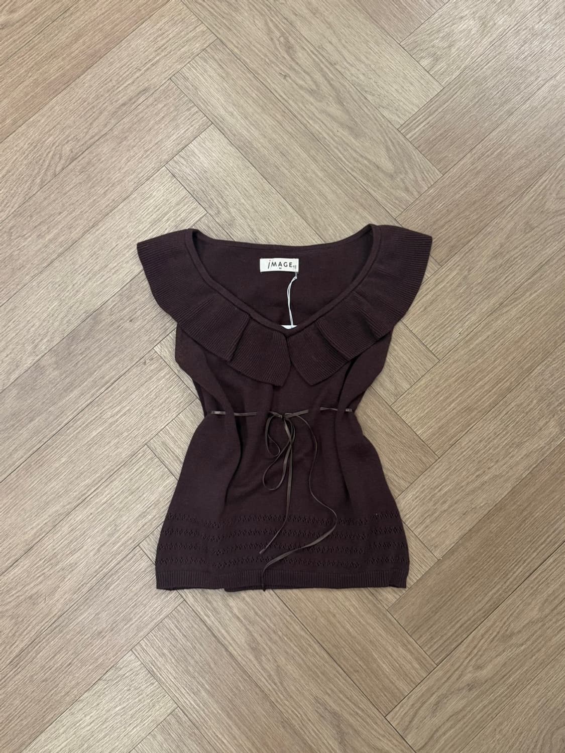  choco frill knit top 상품이미지1