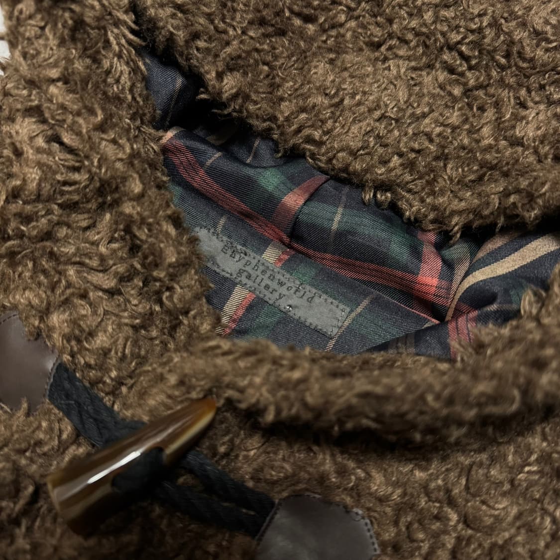 Ehyphenworld Gallery 브라운 덤블 토글 버튼 쇼트 자켓 상품이미지3