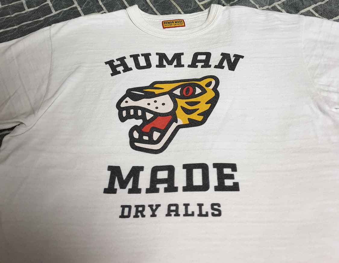 휴먼메이드 DRY ALLS 타이거 블랙하트 반팔티 (M) 상품이미지2