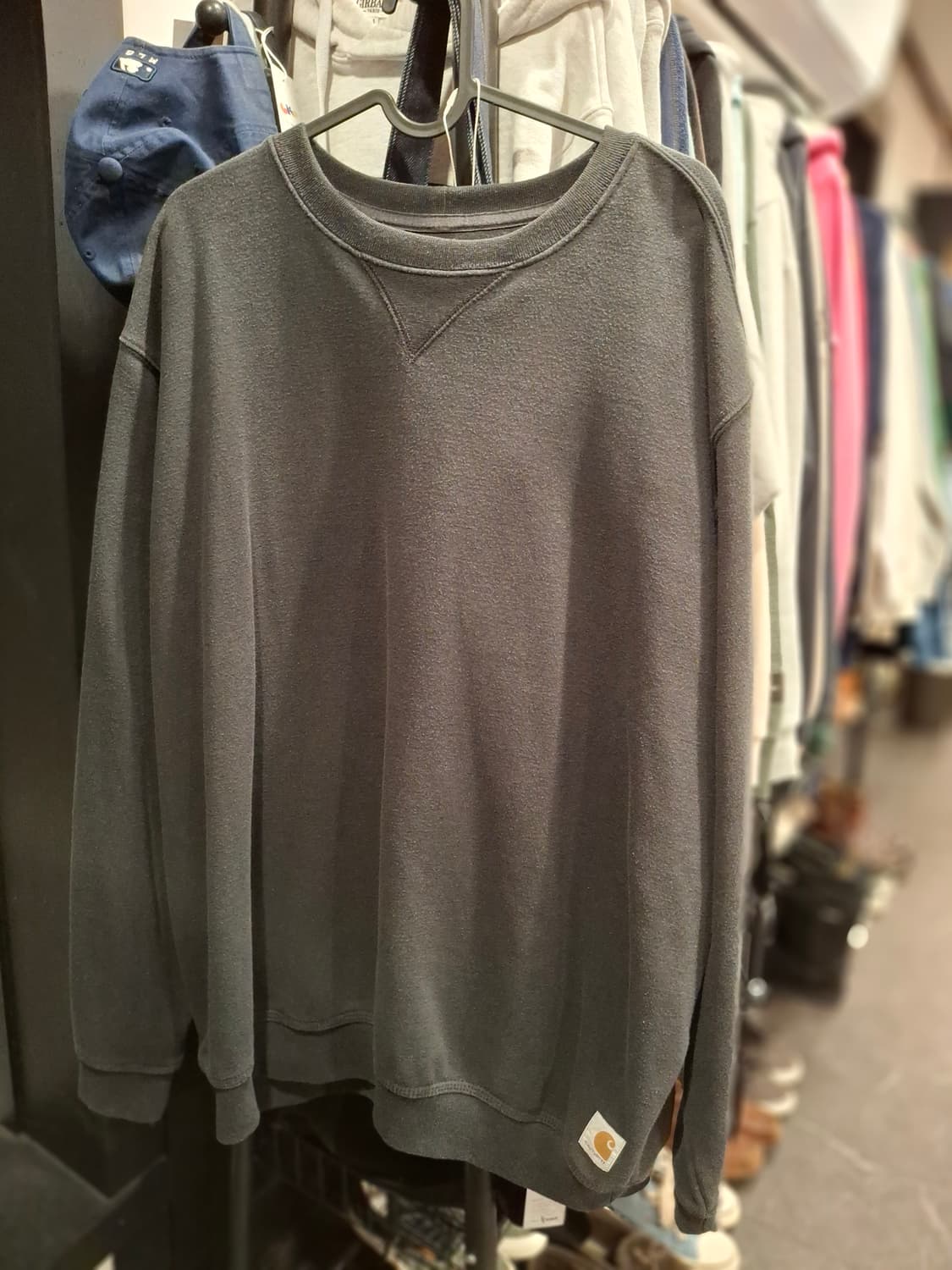 (마지막특가) 칼하트 맨투맨 블랙 라지 상품이미지1