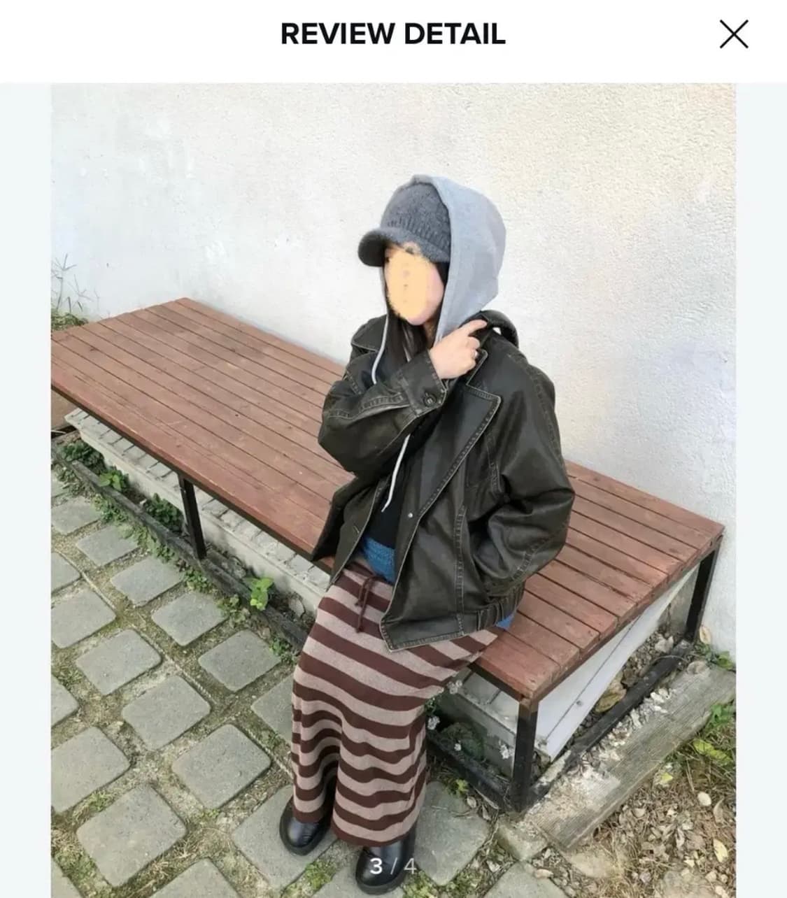 파르티멘토우먼 레더 후드 자켓(모자 탈부착) 상품이미지2