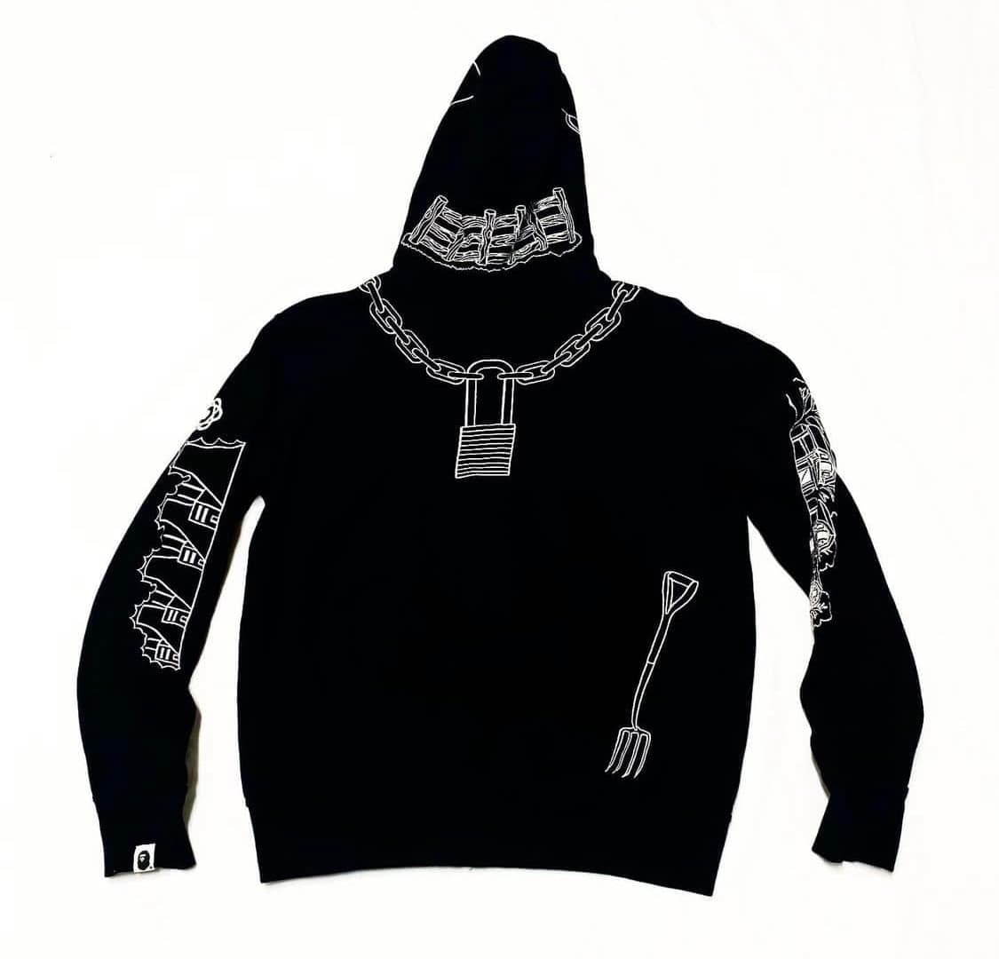 베이프 아오야마 홀스타인 풀자수 집업 상품이미지2