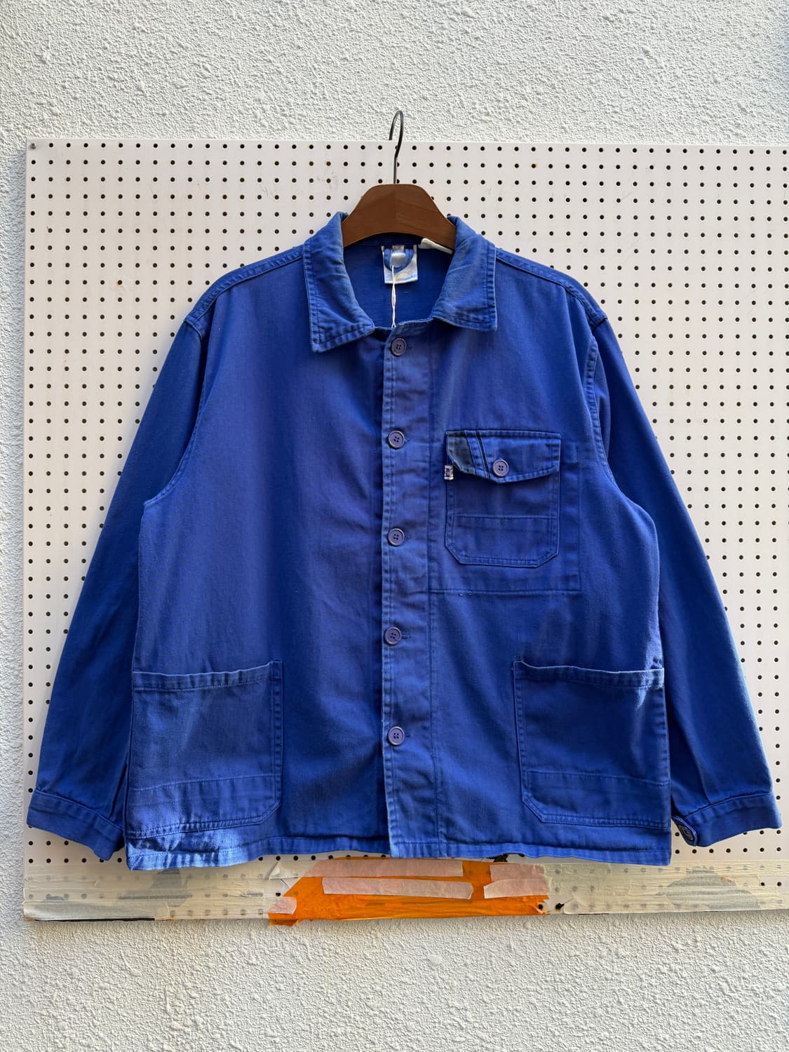 OLD EURO VINTAGE WASHED BLUE 프렌치워크자켓 상품이미지1