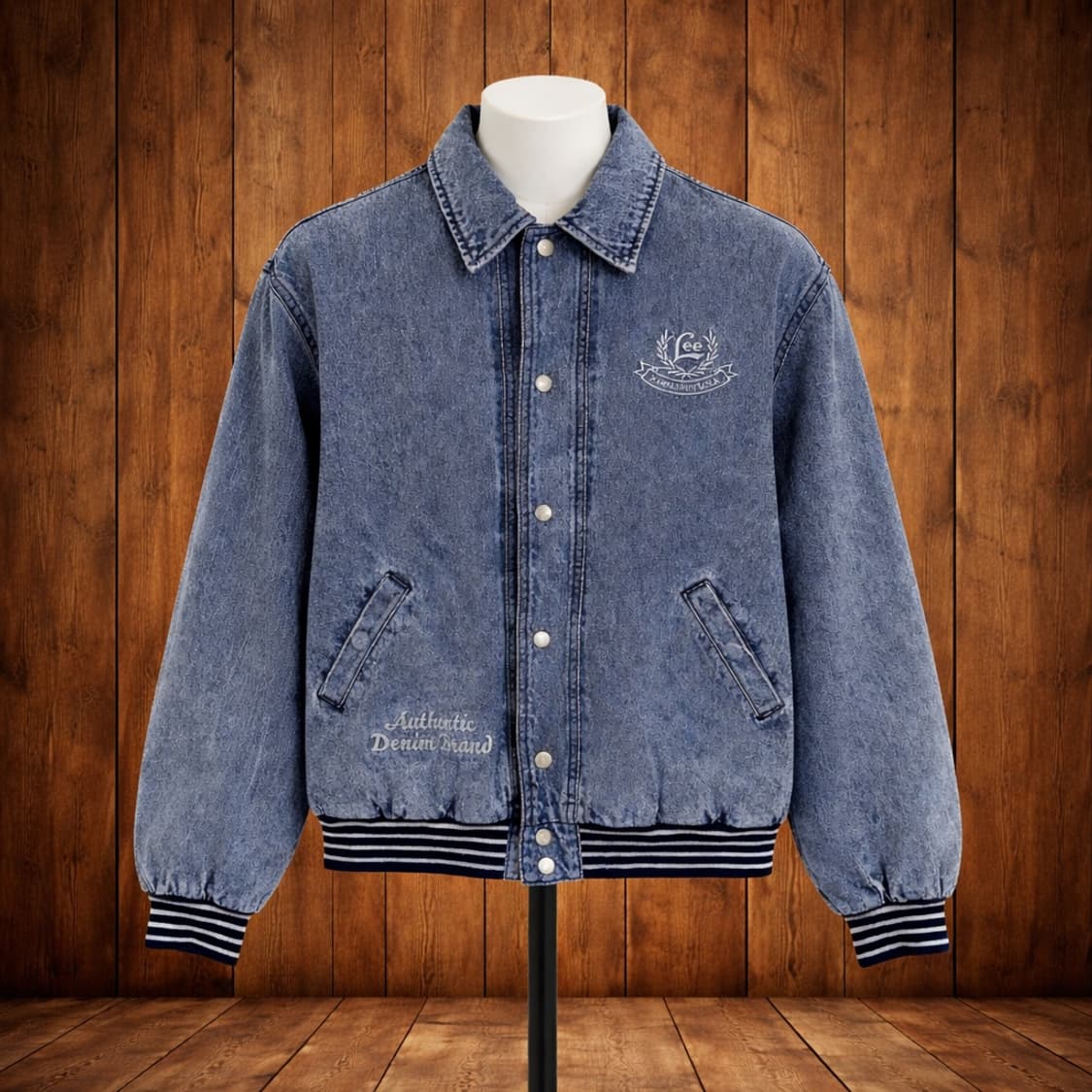 Lee 빈티지 데님 카라 봄버자켓 상품이미지1
