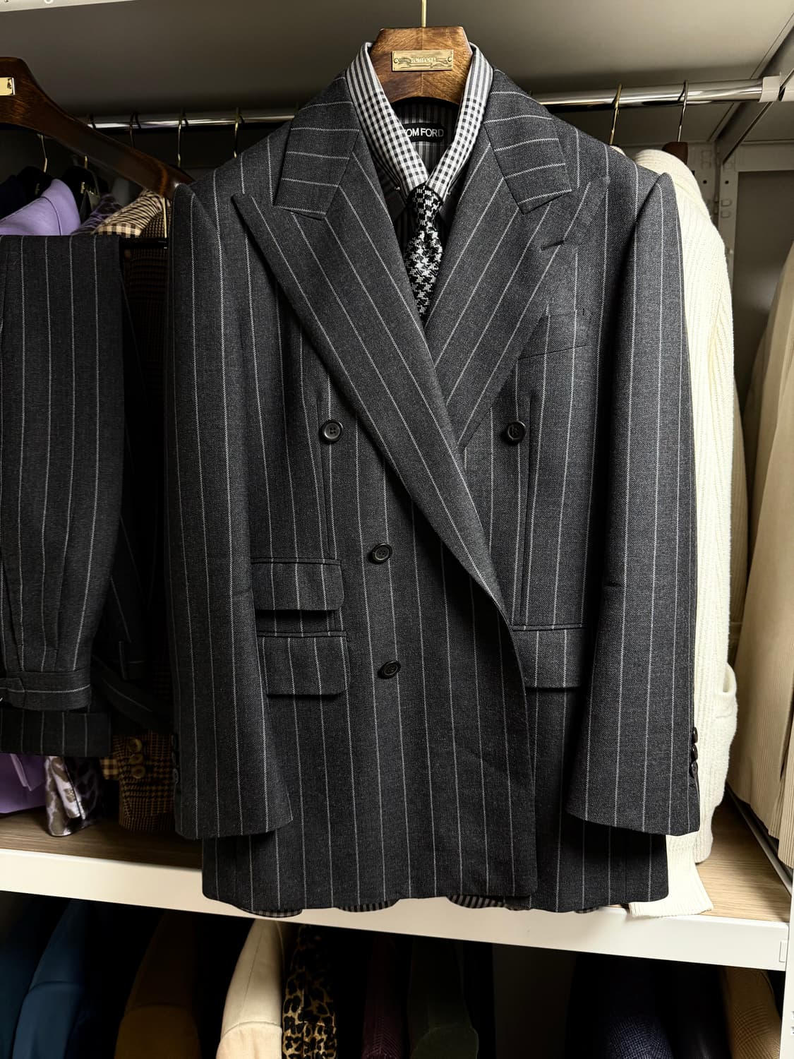 (명작,강추👍)에스코티지 비스포크 더블 수트 정장 톰포드 상품이미지1