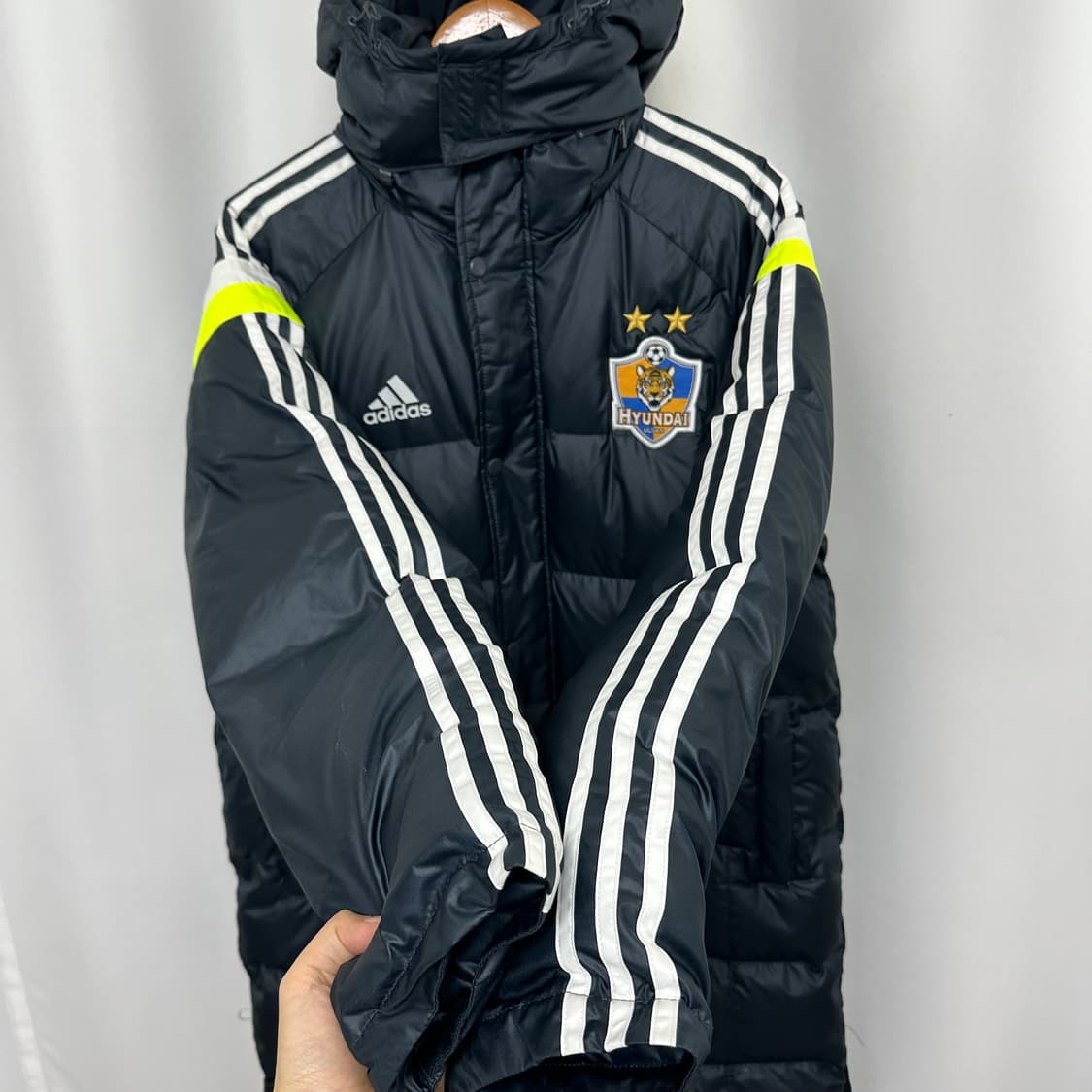   아디다스 남자 점퍼 롱패딩 모자탈부착 100 상품이미지2