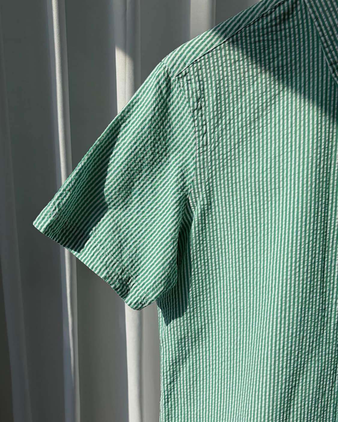 [M]폴로 랄프로렌 시어서커 클래식핏 스트라이프 반팔 셔츠 상품이미지7