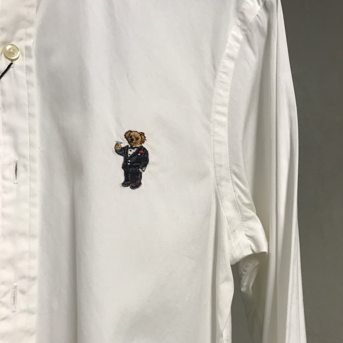 폴로 랄프로렌 솔리드 베어 셔츠 화이트 32/33 상품이미지4