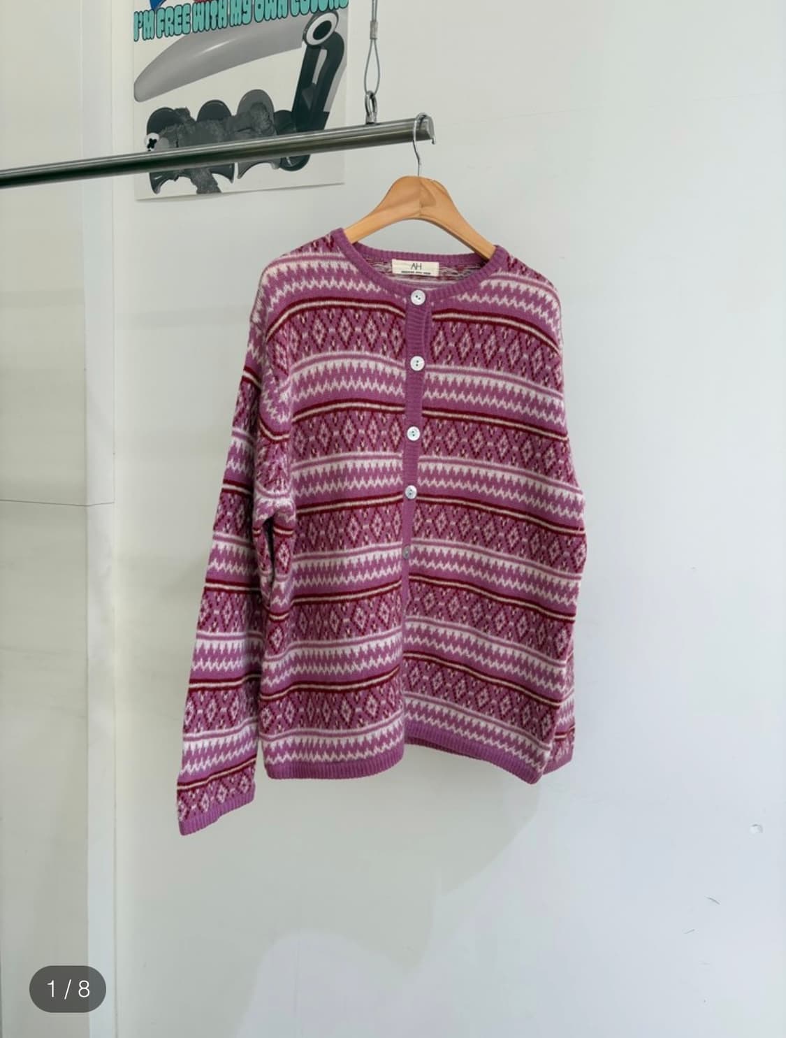 Apple house 니트 가디건 상품이미지2