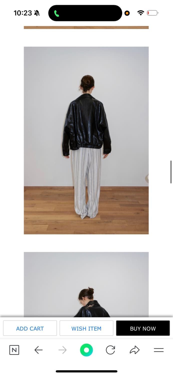 수수무 레더 블루종 자켓 상품이미지3