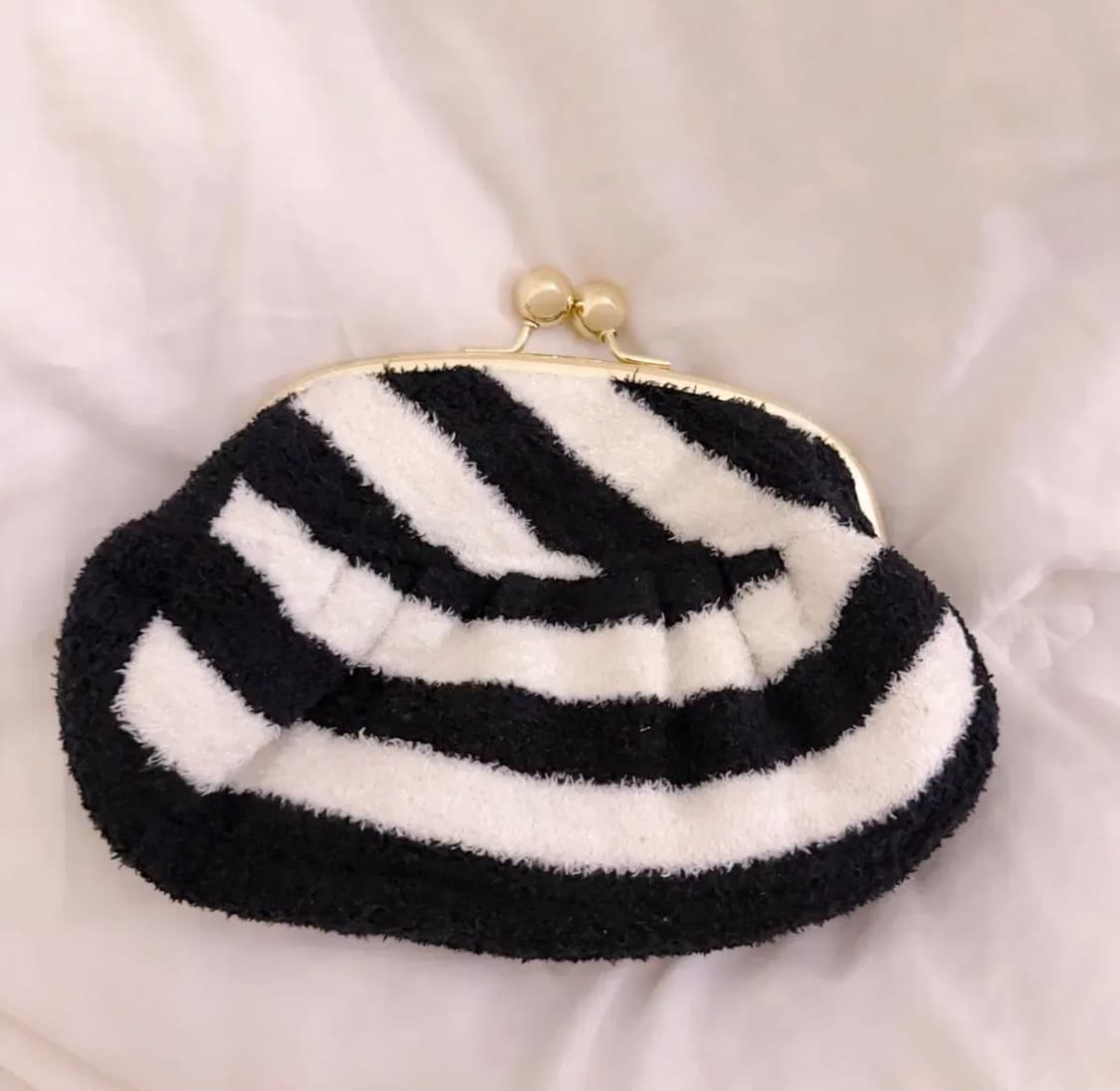 일본 pinktrick 리본 스트라이프 파우치 히메갸루라떼갸루 상품이미지2