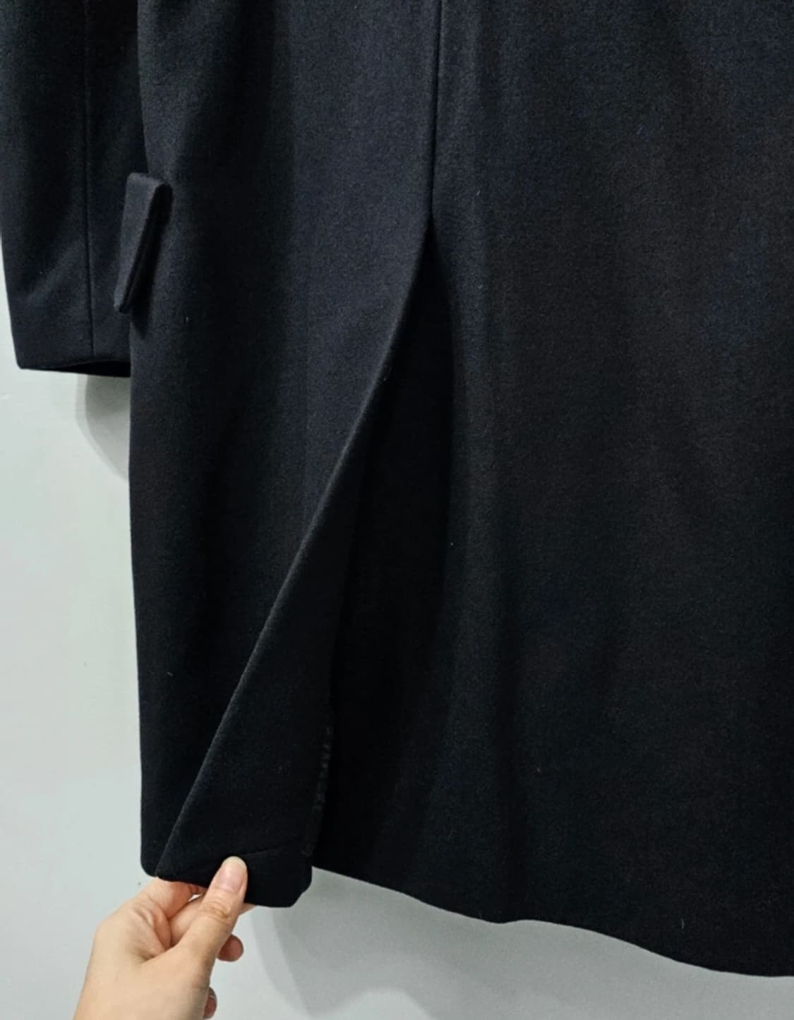 정품 솔리드옴므 블랙 코트 95 상품이미지7