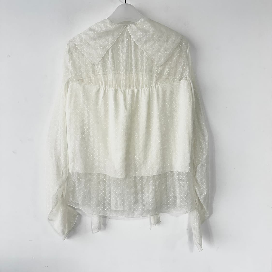 오즈세컨 22 프릴 튤 블라우스 상품이미지5