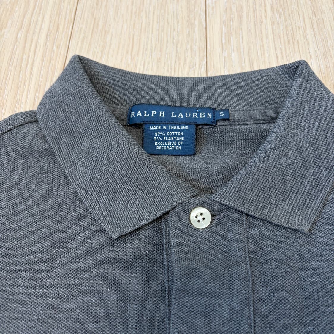 폴로 랄프로렌 퍼플 빅포니 PK 카라 롱슬리브 상품이미지3