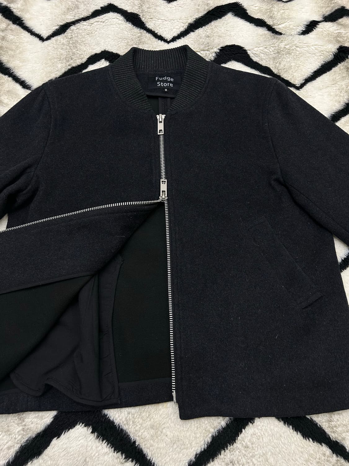 [M]라퍼지스토어 2Way 울 블루종/챠콜 상품이미지3