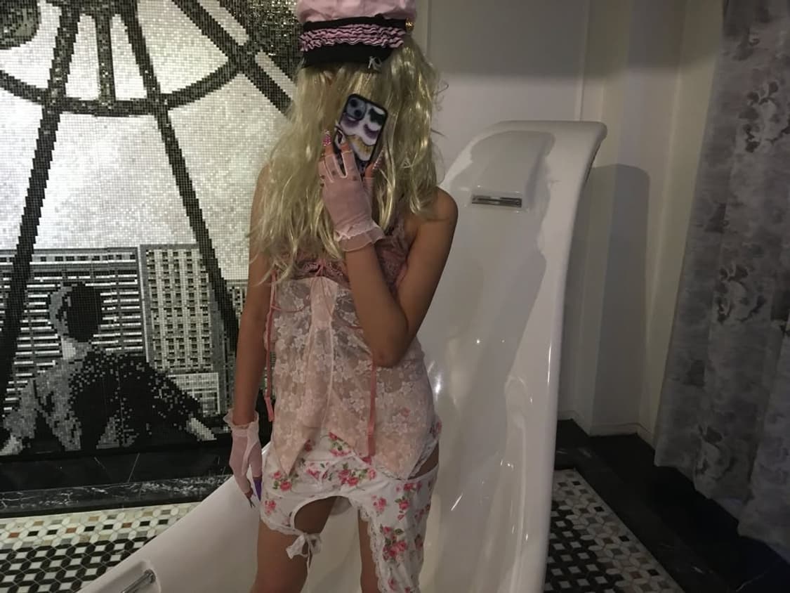 Pink velvet top 상품이미지5