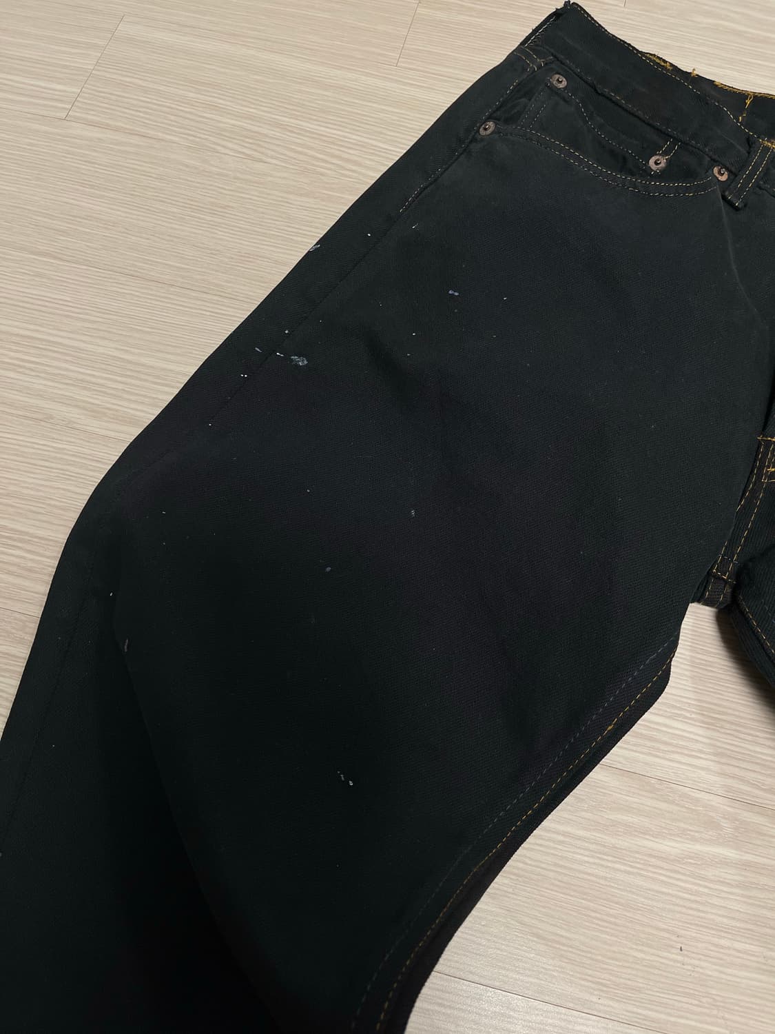 리바이스 501 블랙진 흑청 상품이미지4