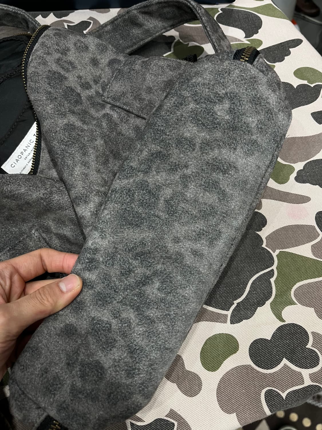 CIAOPANIC JPN 레오파드 플리스 백팩 상품이미지6