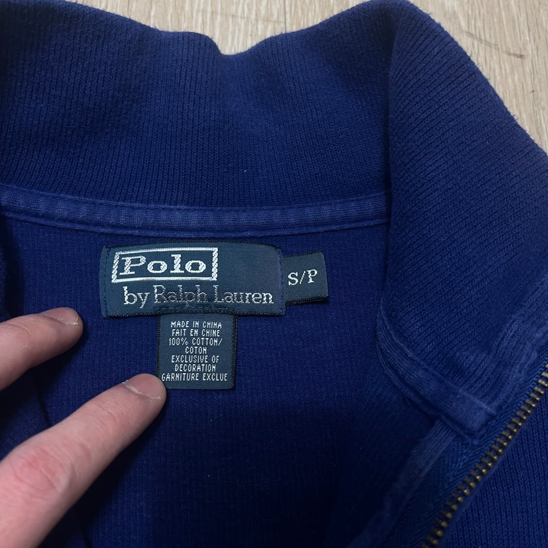 폴로 랄프로렌 포니 스몰 로고 하프 집업 니트 S(90) 상품이미지2