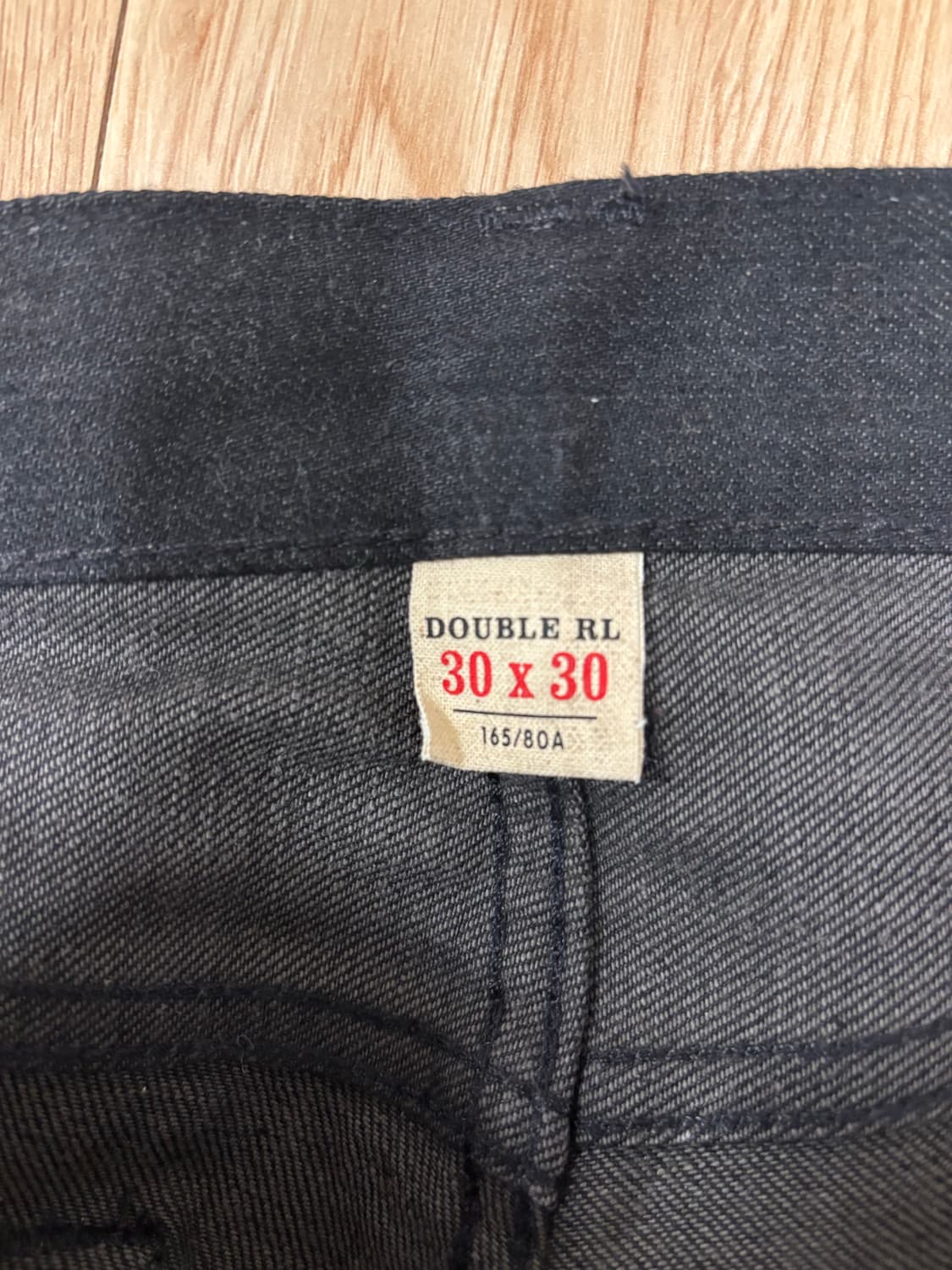 [30X30] RRL 슬림핏 셀비지 데님 블랙 상품이미지7