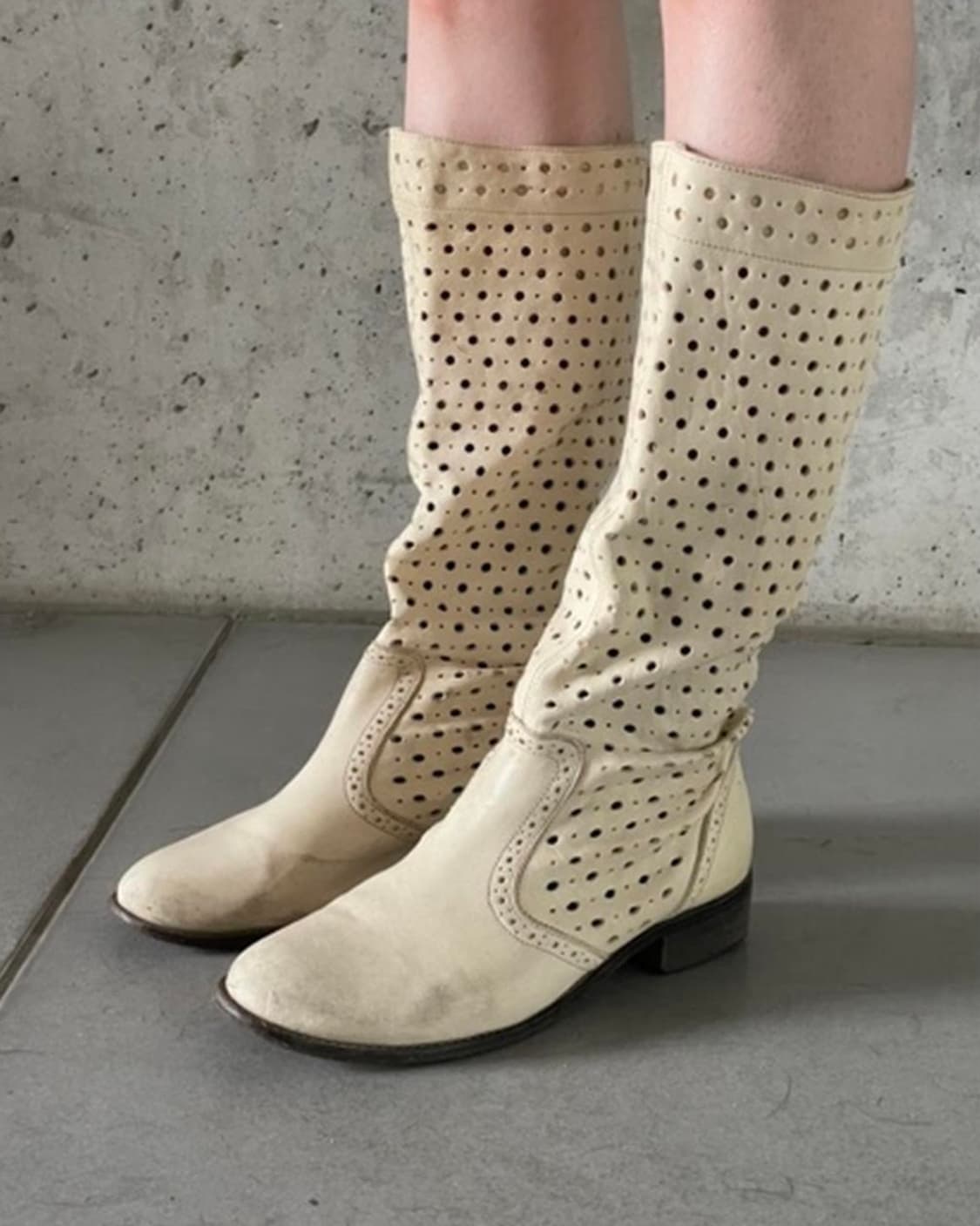 Diesel 디젤 빈티지 크림 부츠 39/250 상품이미지1